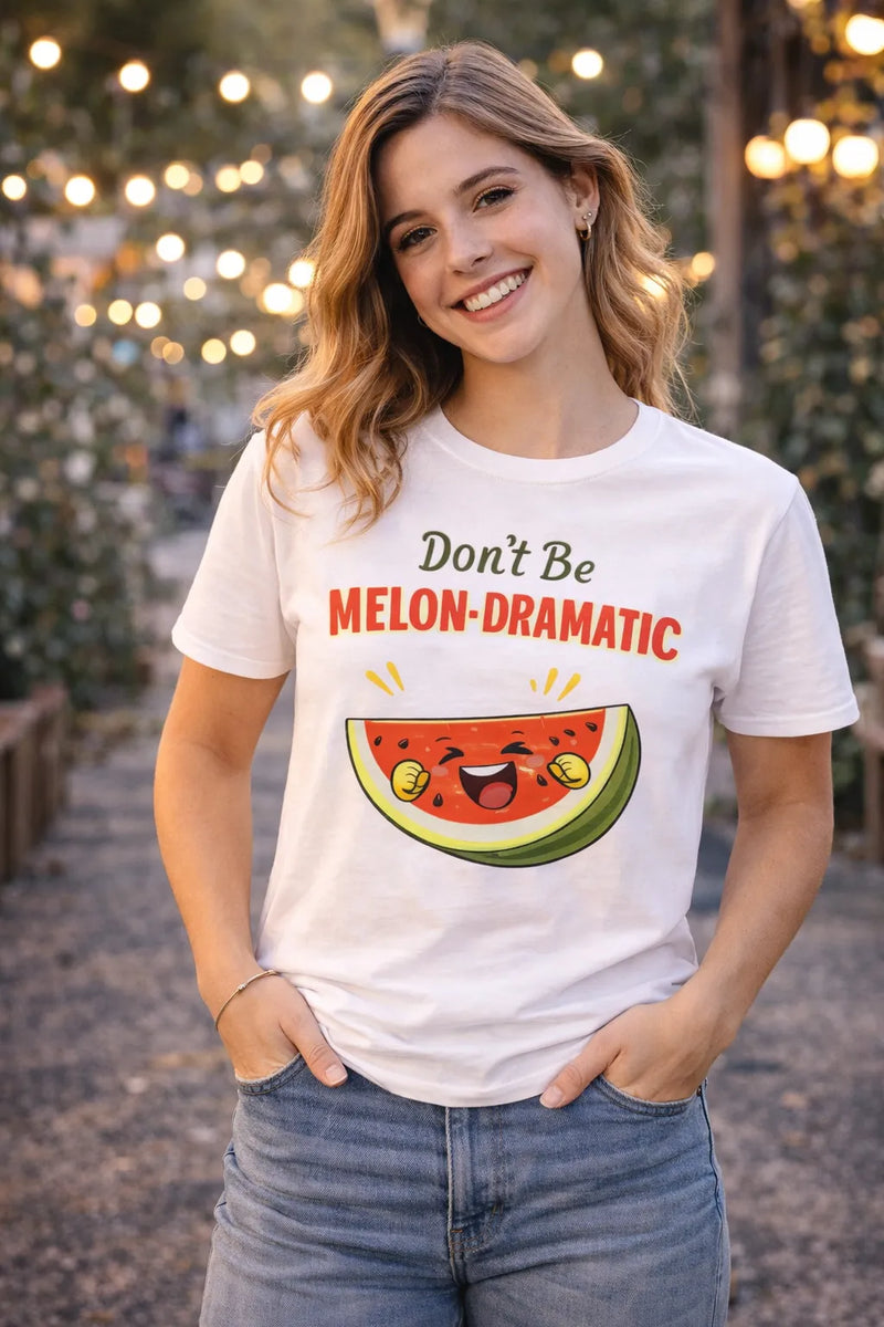Melon Drama – Fun Vibes Tee | Aurora Bloom Crafts