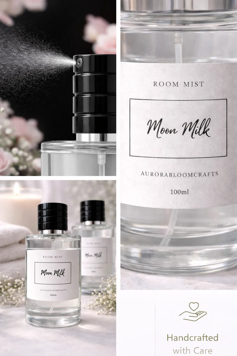 Moon Milk Room Mist – 100ml | AuroraBloomCrafts