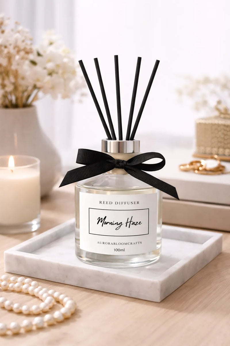 Aurora Bloom Crafts Reed Diffuser – Morning Haze (100ml)