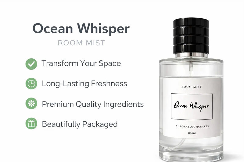 Ocean Whisper Room Mist – 100ml | AuroraBloomCrafts