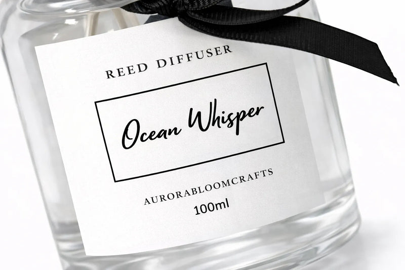 Aurora Bloom Crafts Reed Diffuser – Ocean Whisper (100ml)