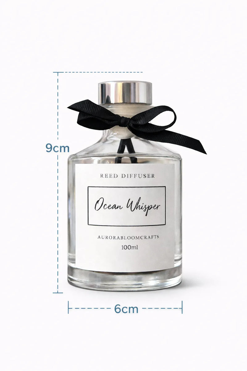 Aurora Bloom Crafts Reed Diffuser – Ocean Whisper (100ml)