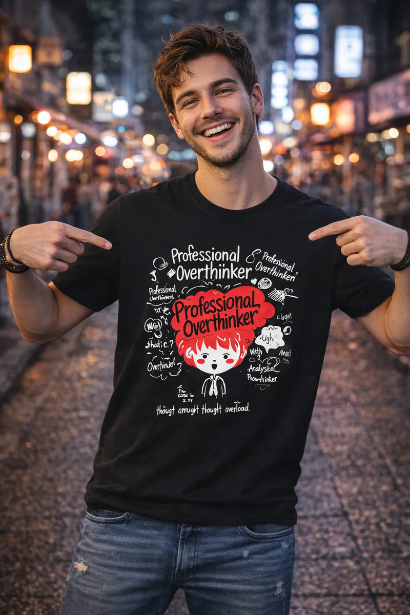 Cute Overthinker Tee | Aurora Bloom Crafts