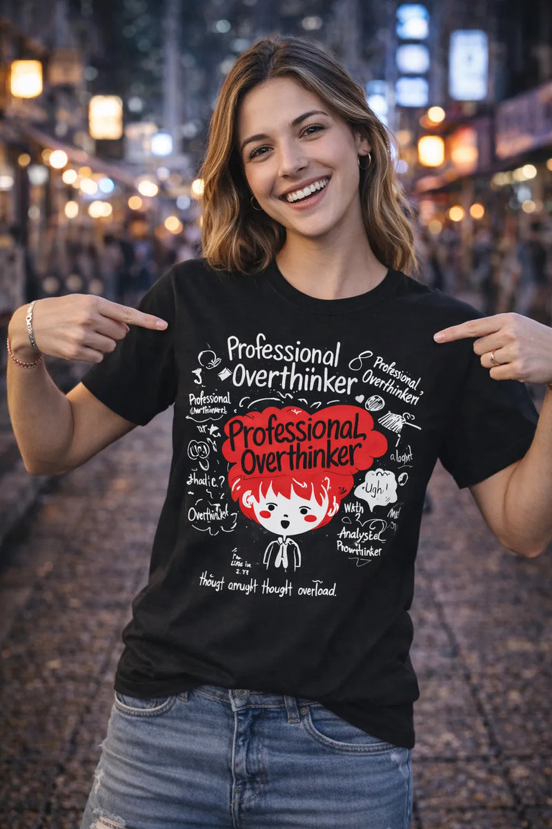 Cute Overthinker Tee | Aurora Bloom Crafts