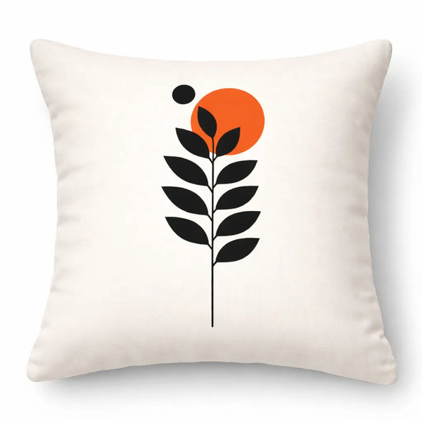 Ivory Eclipse | Decorative Pillow Cover 18 × 18 inches