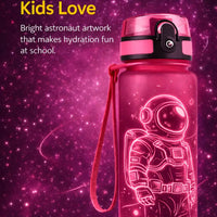 Cosmic Explorer Kids Water Bottle 500ml | BPA-Free Tritan Bottle - Aurora Bloom Crafts
