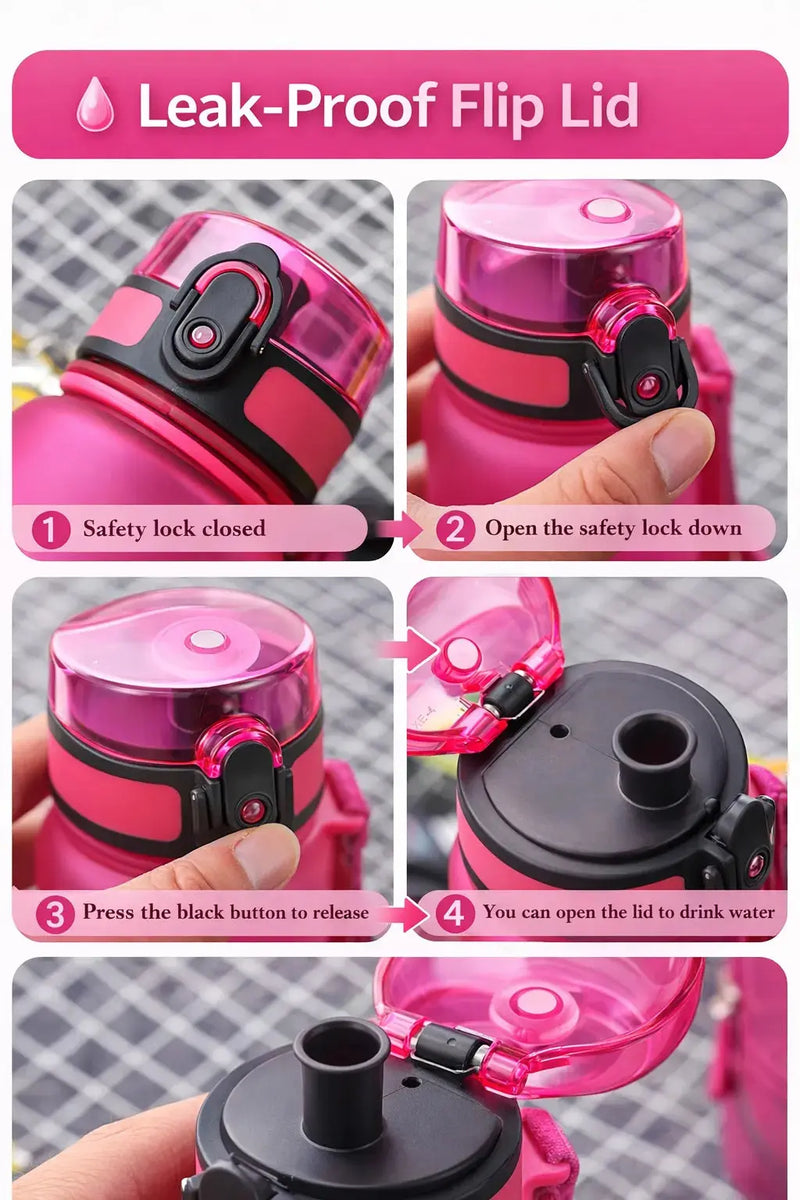 Cosmic Explorer Kids Water Bottle 500ml | BPA-Free Tritan Bottle - Aurora Bloom Crafts