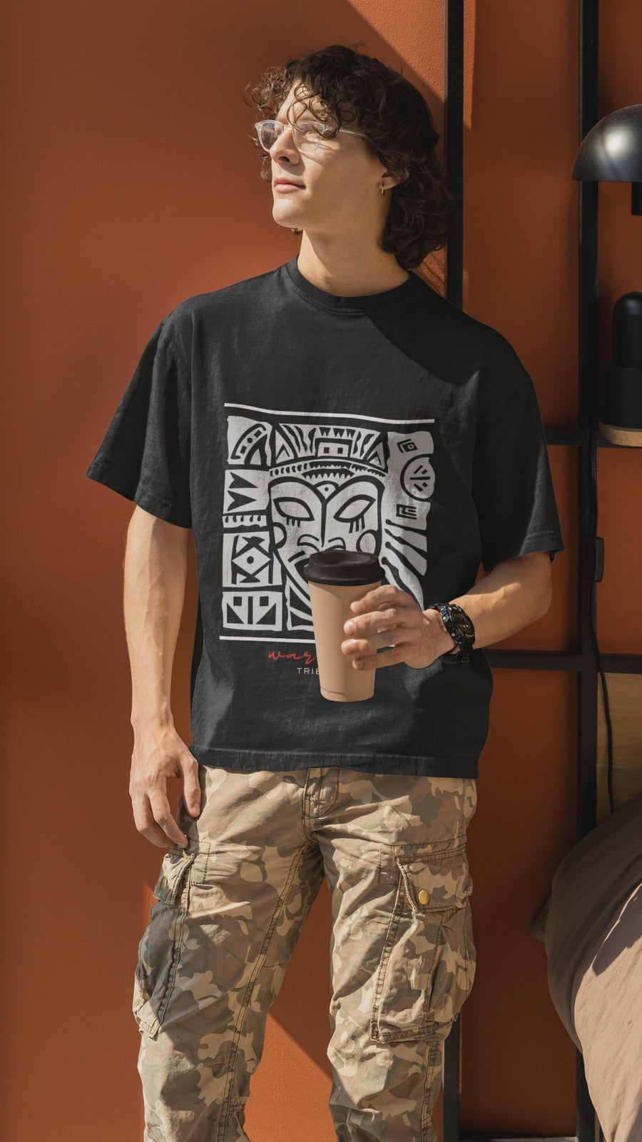 Warrior Tribe Afrocentric Streetwear T-Shirt | Aurora Bloom Crafts