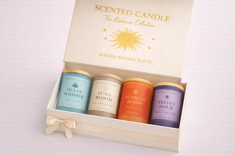 Radiance – Luxury Candle Gift Set | AuroraBloomCrafts