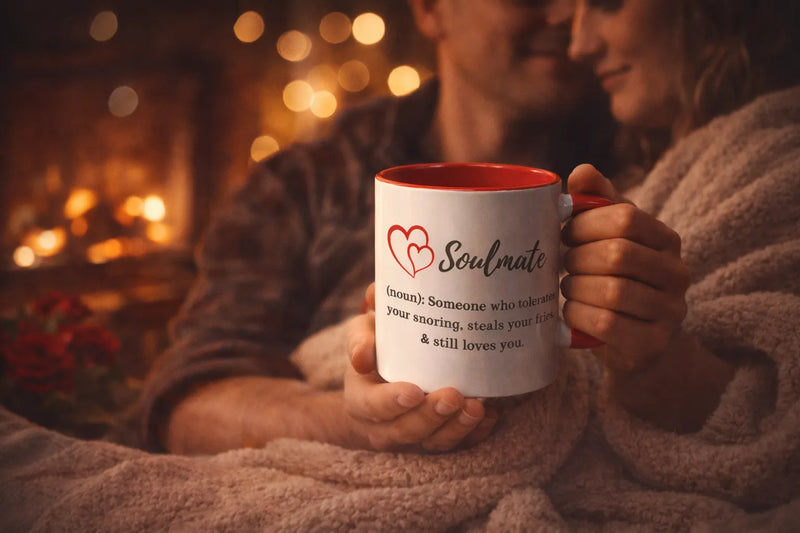 Soulmate Funny Mug – Cute Couples Gift 11oz | Aurora Bloom Crafts