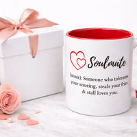 Soulmate Funny Mug – Cute Couples Gift 11oz | Aurora Bloom Crafts