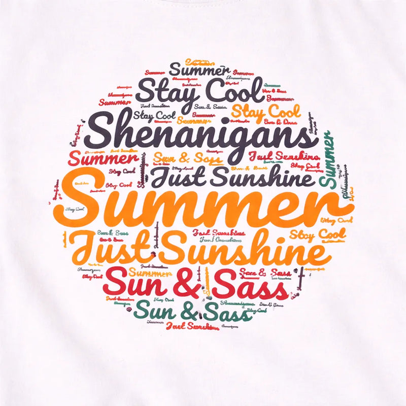 Sunshine & Shenanigans – Summer Tee | Aurora Bloom Crafts