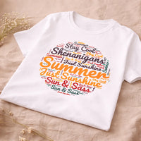 Sunshine & Shenanigans – Summer Tee | Aurora Bloom Crafts