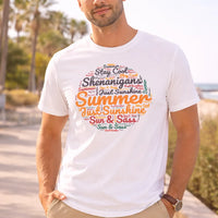 Sunshine & Shenanigans – Summer Tee | Aurora Bloom Crafts