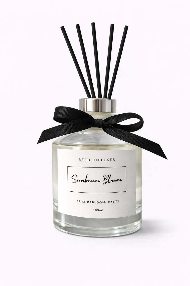Aurora Bloom Crafts Reed Diffuser – Sunbeam Bloom (100ml)