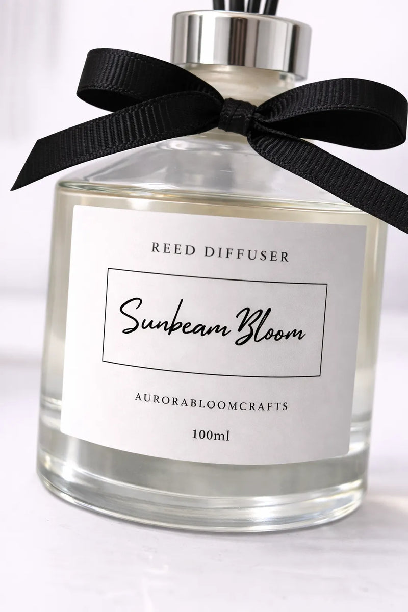 Aurora Bloom Crafts Reed Diffuser – Sunbeam Bloom (100ml)