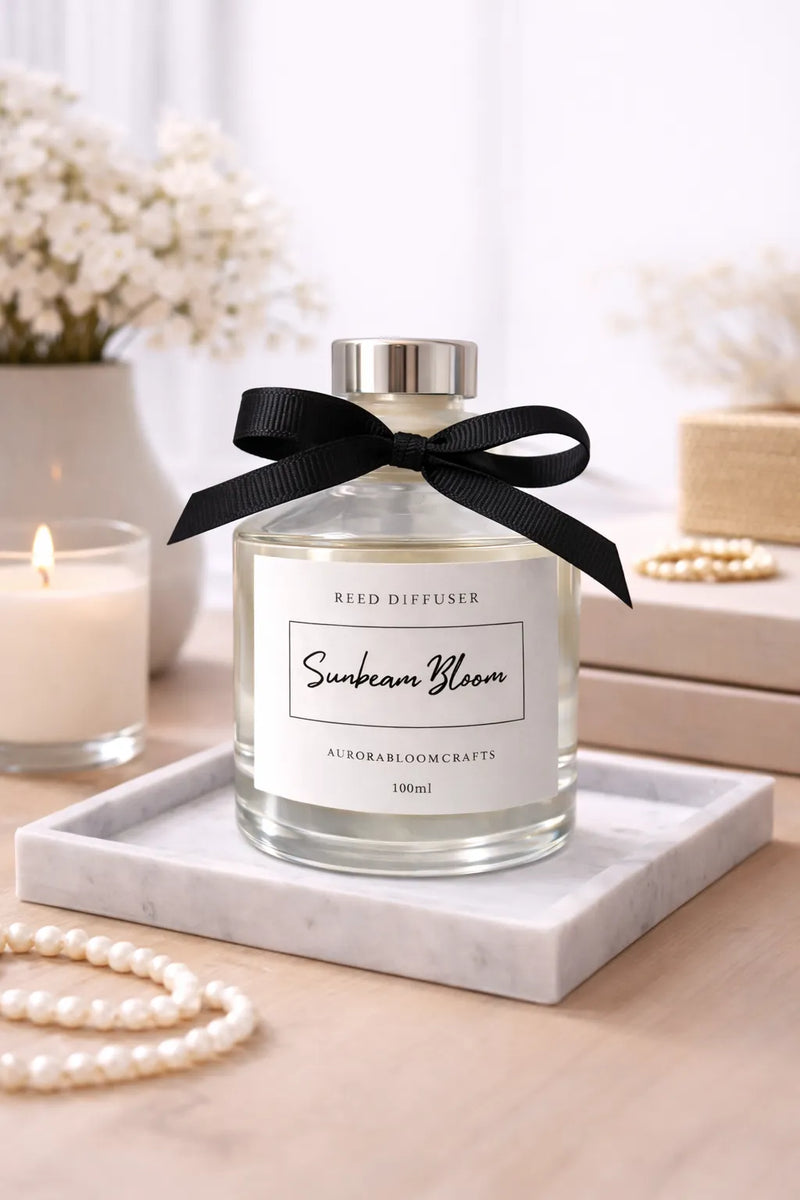 Aurora Bloom Crafts Reed Diffuser – Sunbeam Bloom (100ml)