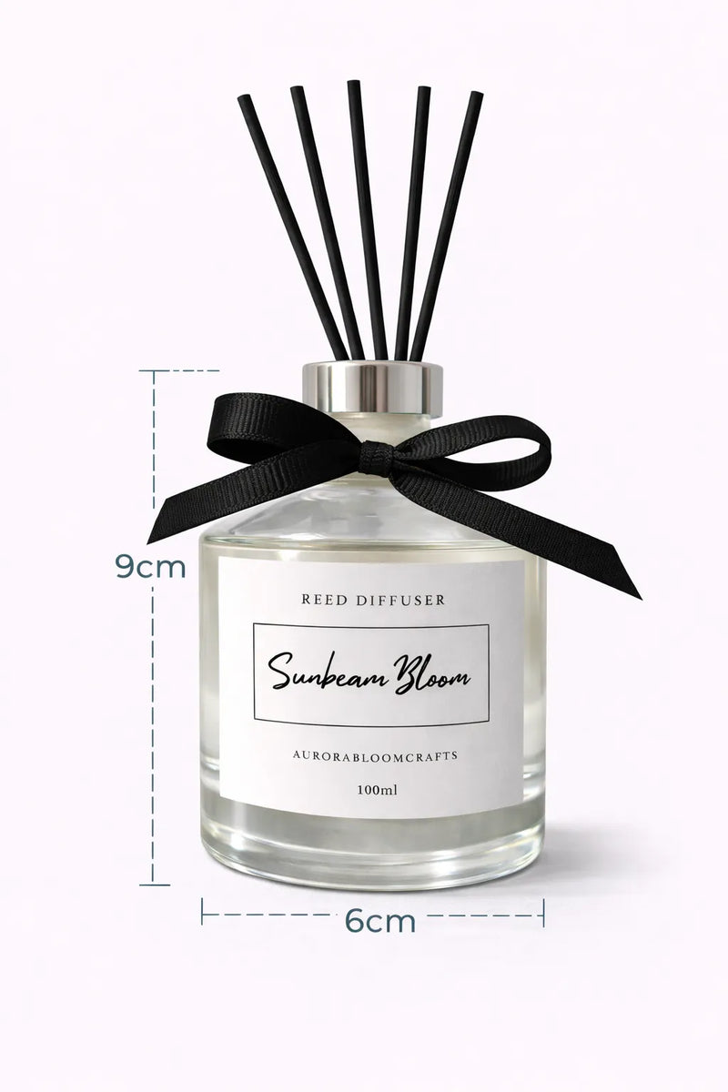 Aurora Bloom Crafts Reed Diffuser – Sunbeam Bloom (100ml)
