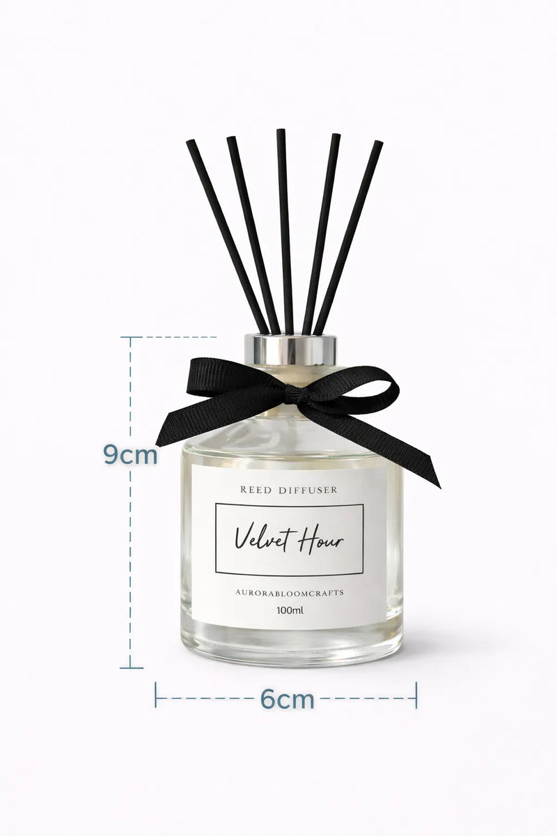 Aurora Bloom Crafts Reed Diffuser – Velvet Hour (100ml)