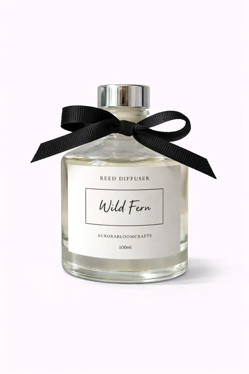 Aurora Bloom Crafts Reed Diffuser – Wild Fern (100ml)