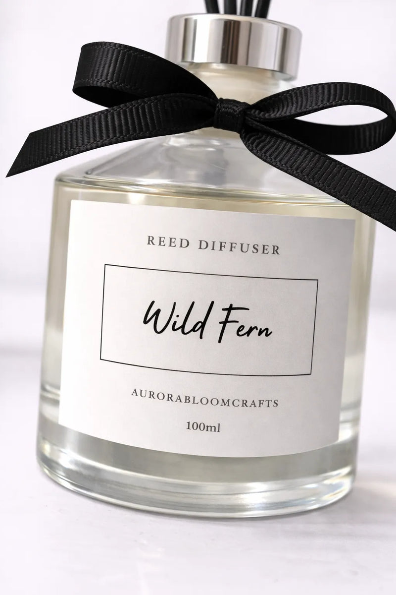 Aurora Bloom Crafts Reed Diffuser – Wild Fern (100ml)
