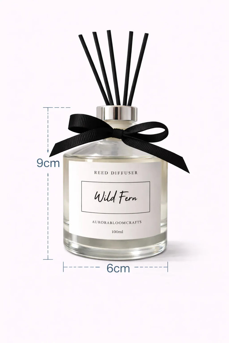 Aurora Bloom Crafts Reed Diffuser – Wild Fern (100ml)