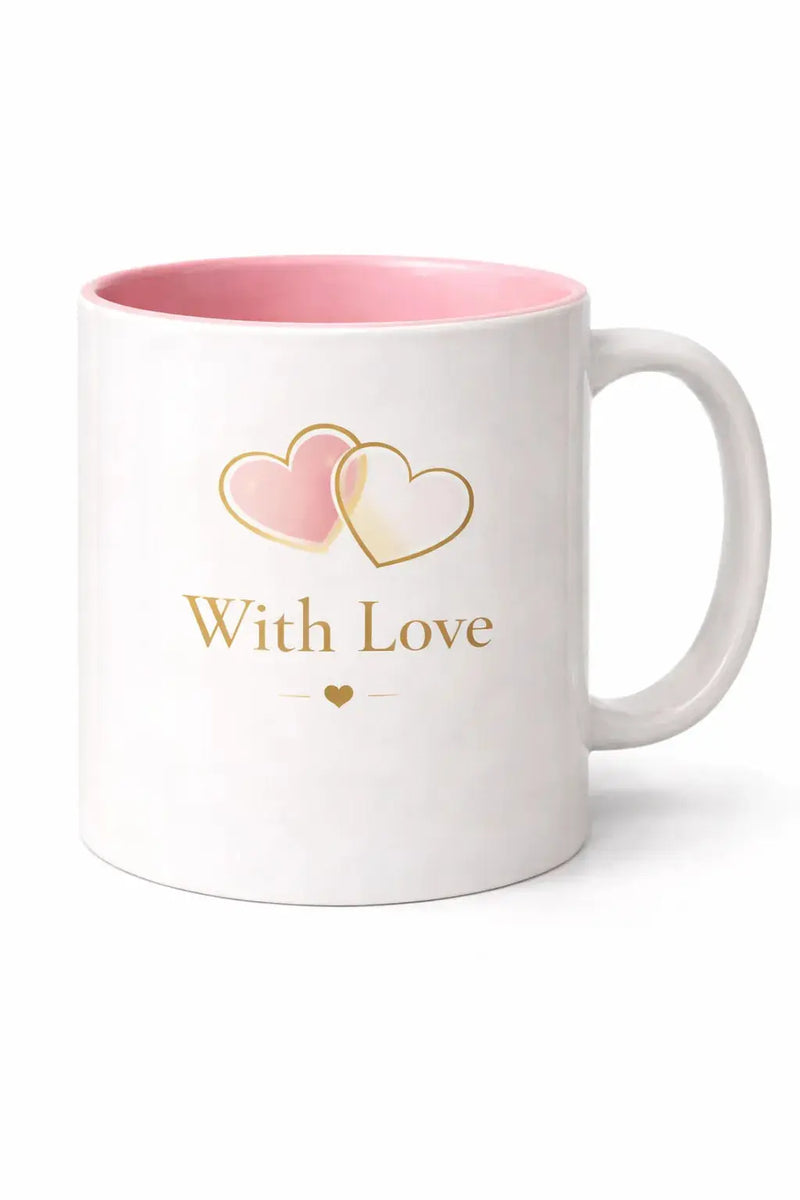 With Love Cat Mug 11oz ceramic coffee mug for cat lovers